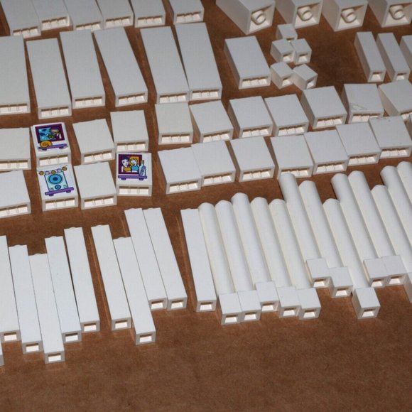 LEGO Friends columns pillars supports white 2454 2453 43888 bulk - Picture 9 of 10